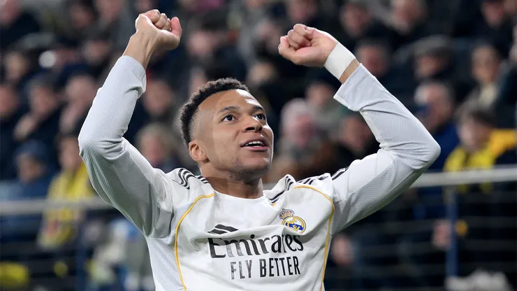 Kylian Mbappé marcó el primer gol de Real Madrid ante Villarreal