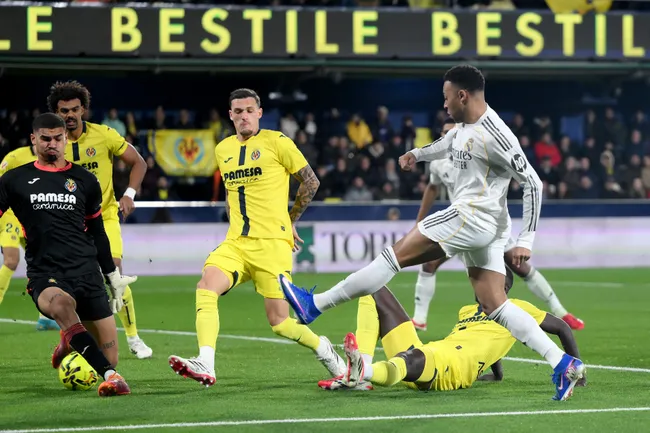 El momento del primer gol de Mbappé ante Villarreal [Foto: Getty]