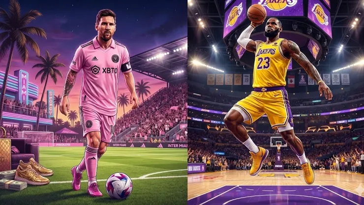 Messi vs. Lebron James: ganancias en 2026.