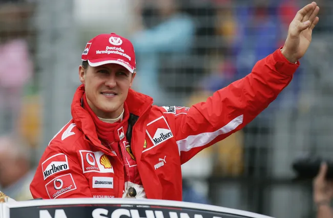 Michael Schumacher, con Ferrari, en el GP de Australia 2005 (GETTY IMAGES)