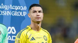 Cristiano Ronaldo y su festejo contra los rivales en Arabia.