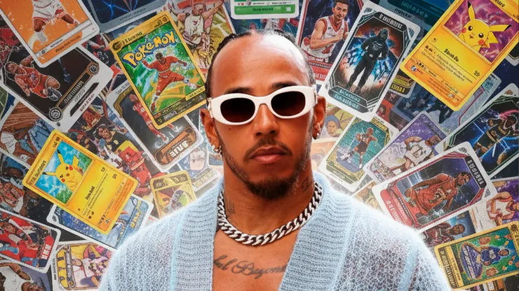 Lewis Hamilton se metió de lleno en el mundo del coleccionismo de cartas