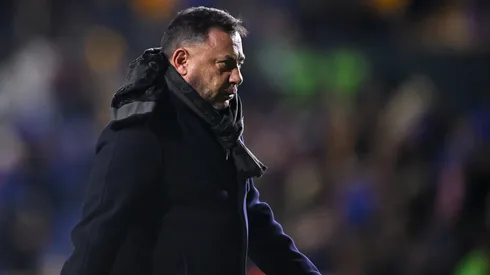 Antonio Mohamed molesto en conferencia de prensa.