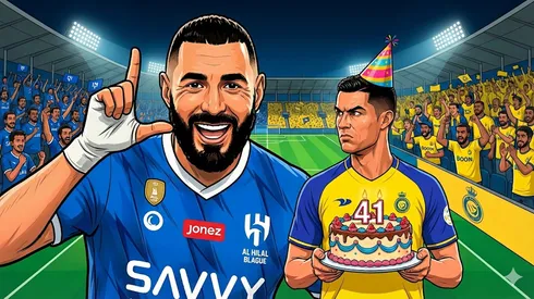 Karim Benzema se estrenó con gol en el duelo de Al-Hilal ante Al-Okhdood por la Saudi Pro League