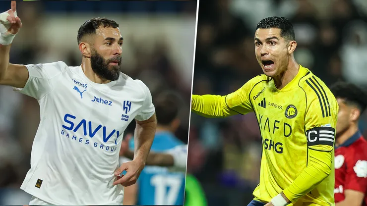 Karim Benzema se despachó con un hat-trick en el duelo de Al-Hilal ante Al-Okhdood por la Primera División de Arabia Saudita