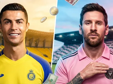 Mientras CR7 gana 240 millones en Al-Nassr, el salario de Messi en Inter Miami