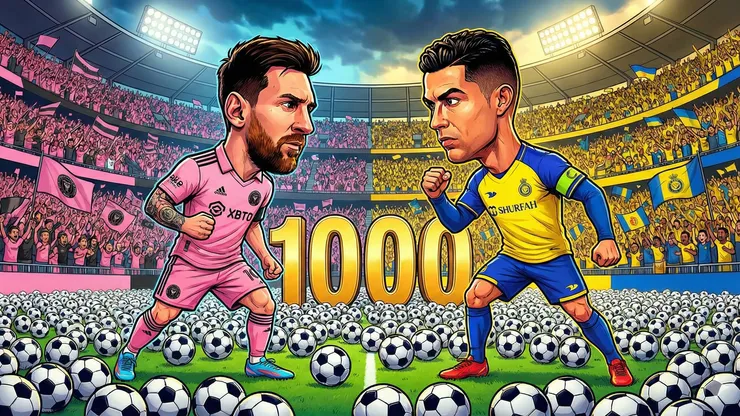 La IA vaticinó quién llegará primero a los 1000 goles entre Lionel Messi y Cristiano Ronaldo