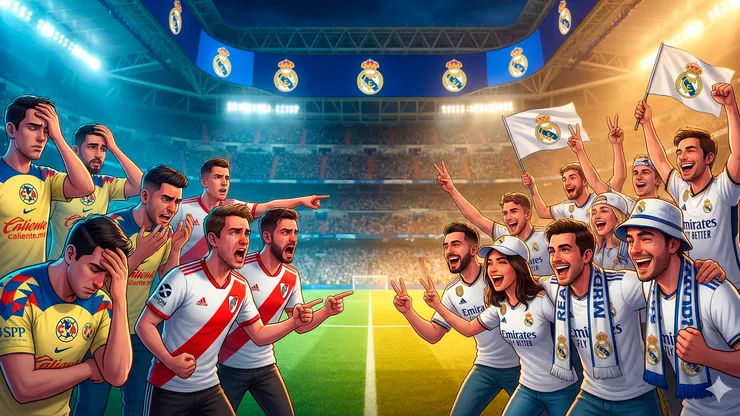 Los aficionados del Real Madrid terminaron felices en la elección del mejor estadio del mundo.