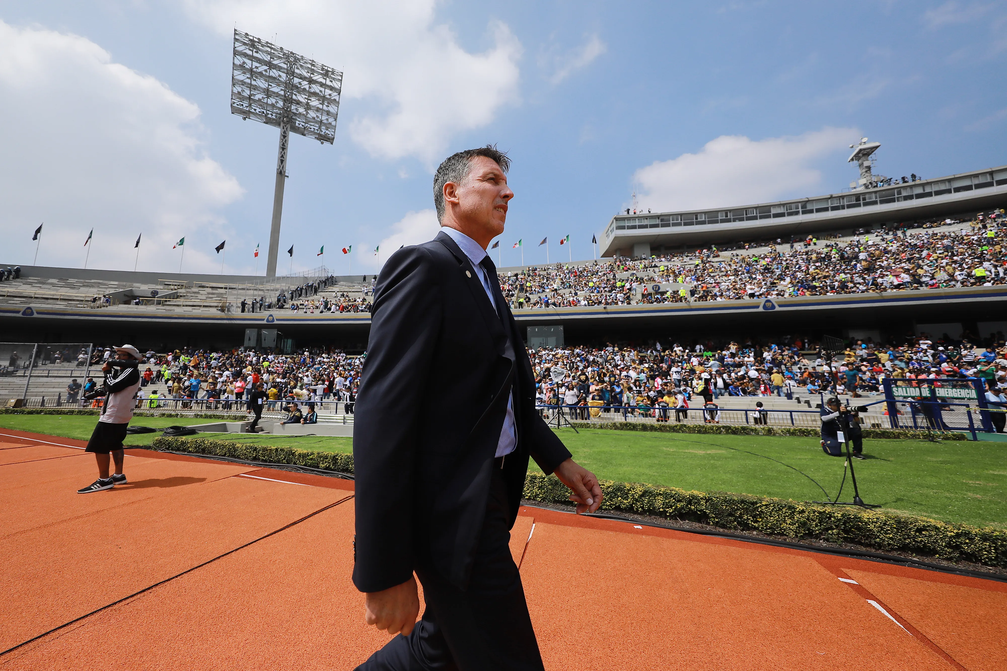 Robert Siboldi en el Estadio Olímpico Universitario [Foto: Getty]