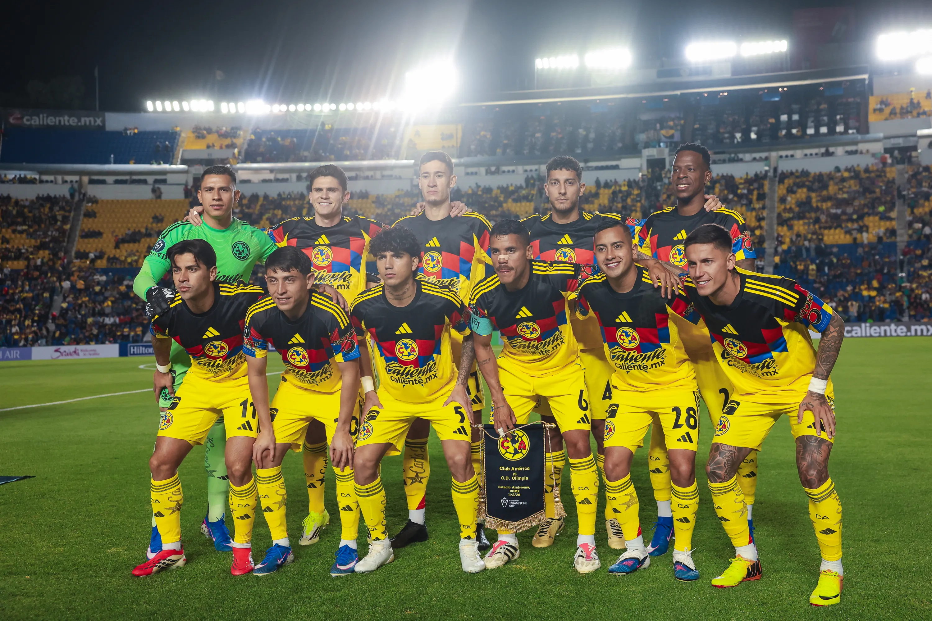 La alineación que utilizó América ante Olimpia [Foto: Club América]