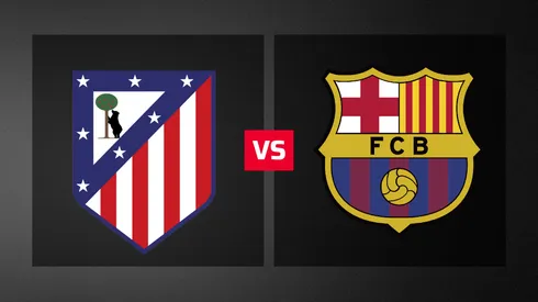 Atlético Madrid vs. Barcelona por la Copa del Rey.
