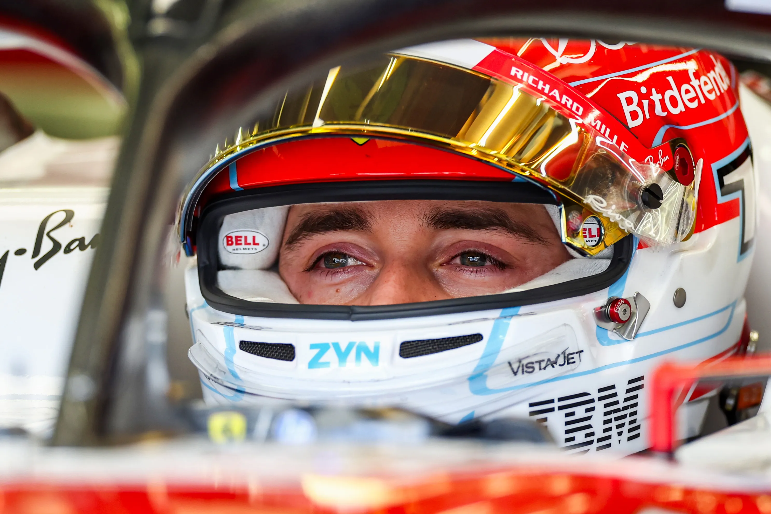 Charles Leclerc fue el mejor del jueves (GETTY IMAGES)