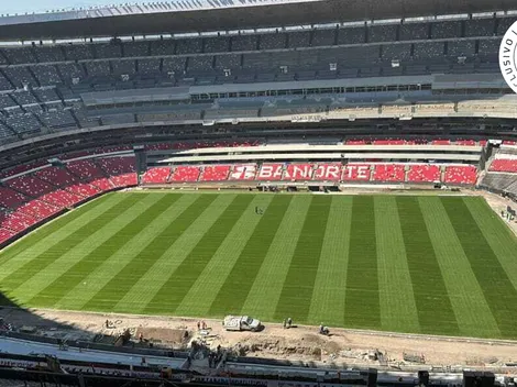 Imágenes exclusivas: así quedó el Estadio Banorte con su nuevo césped para el Mundial 2026