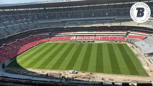 El Estadio Banorte está ultimando detalles para la Copa del Mundo.
