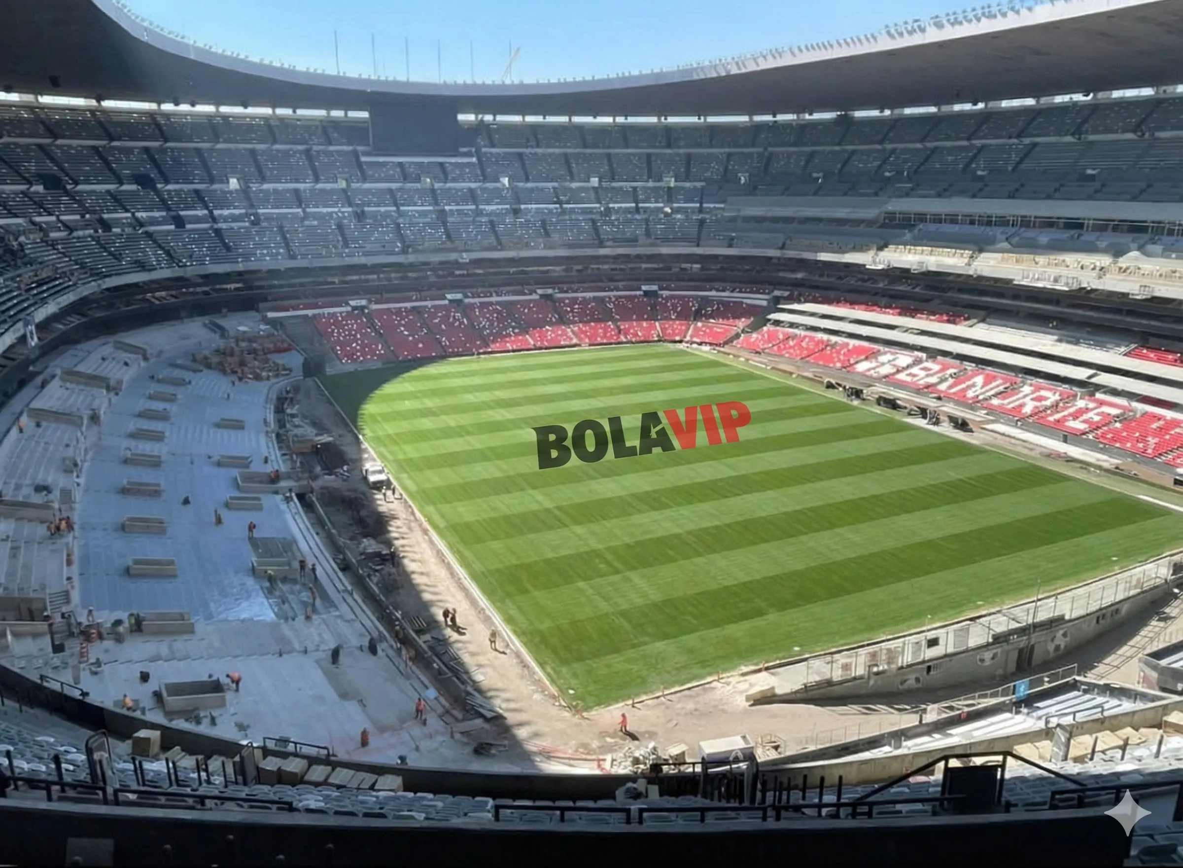 Al Estadio Banorte le faltan los acabados finales en las gradas y vestidores. (BOLAVIP)