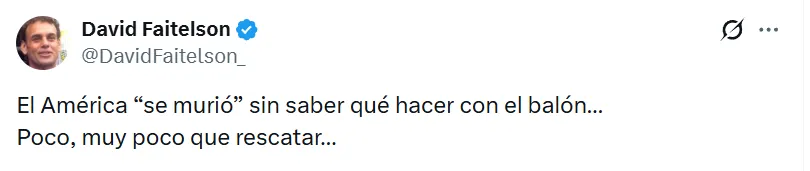 La crítica de David Faitelson