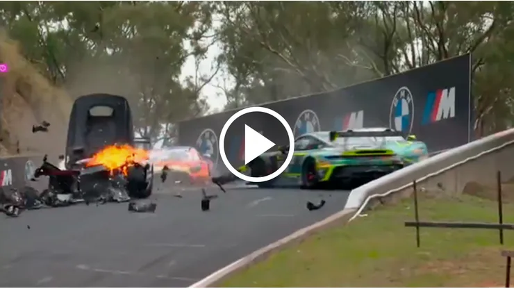 Fuerte choque del hermano de Paul Aron en GT3