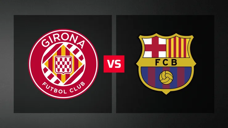 Girona vs. Barcelona por la liga española.
