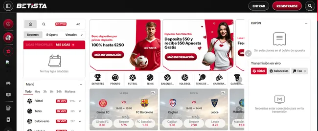 Apuestas deportivas disponibles en Betista opiniones - Bolavip MX