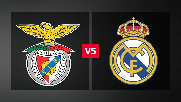 Benfica vs. Real Madrid por la Champions League.
