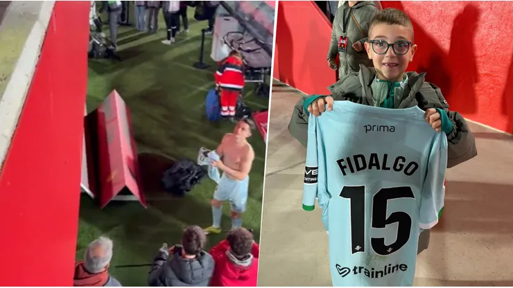 Fidalgo hace llorar a un niño tras darle su playera del Real Betis