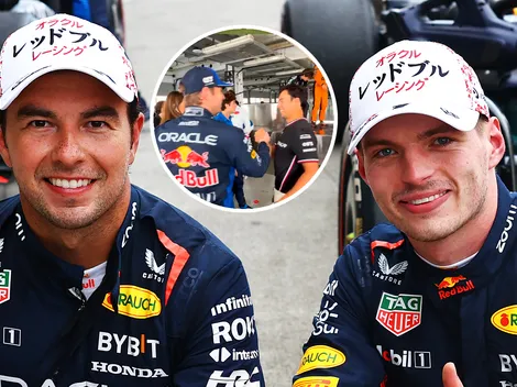 Así fue el esperado reencuentro entre Checo Pérez y Verstappen