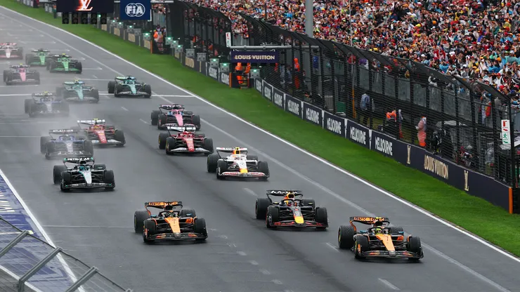 Largada del Gran Premio de Australia 2025