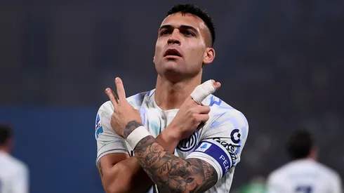 Lautaro Martínez baja ante Lecce por la Serie A.