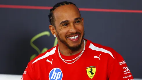 Lewis Hamilton en rueda de prensa