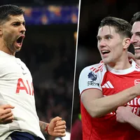 Las alineaciones de Tottenham vs. Arsenal