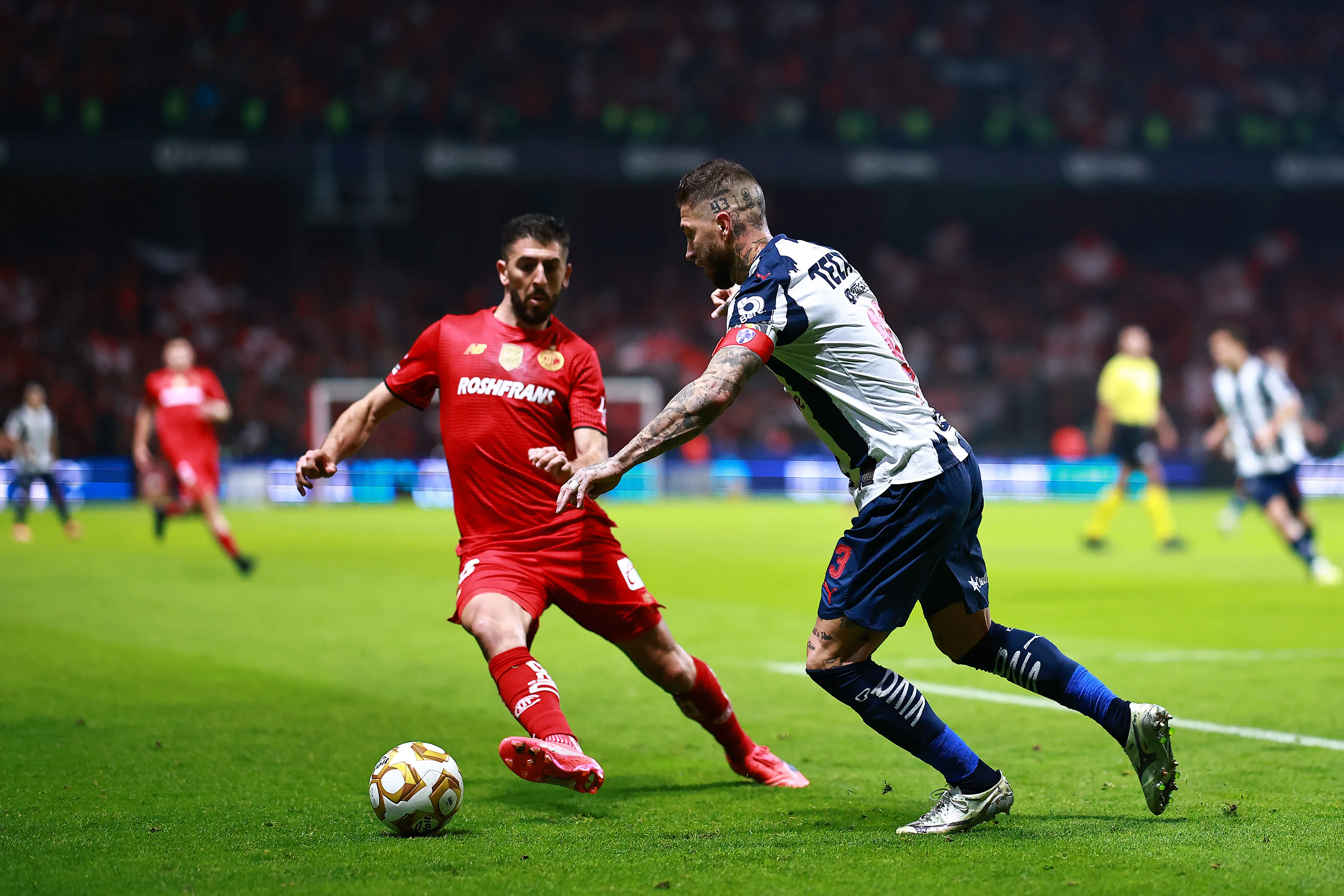 Sergio Ramos en su último partido con Rayados (Getty Images)