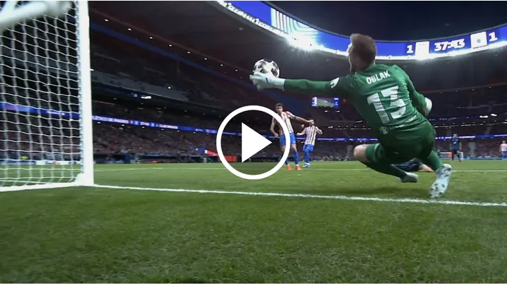 Jan Oblak salvó al Atlético Madrid de quedar en desventaja ante Brujas