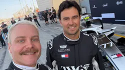 La selfie de Valtteri Bottas con Checo Pérez