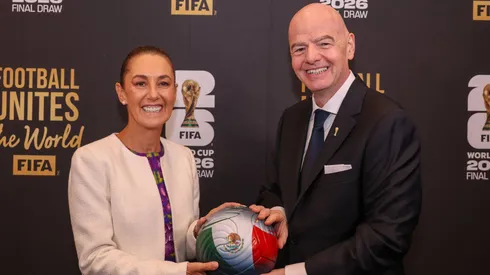 Claudia Sheinbaum y Gianni Infantino