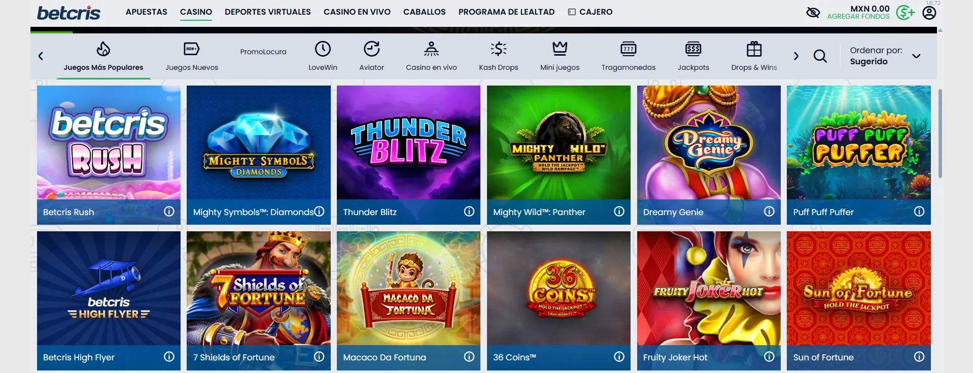 Cómo apostar en Betcris casino