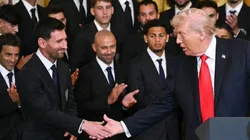 Messi y un presente particular para Trump.