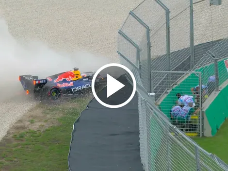 El duro accidente de Max Verstappen en la clasificación del GP de Australia