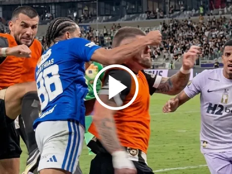 Batalla campal en Mineiro vs Cruzeiro: 23 expulsados y polémicas imágenes