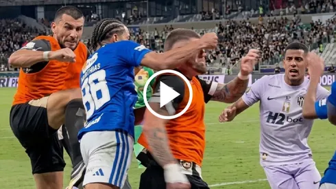 Las duras imágenes de la batalla campal en Mineiro vs. Cruzeiro.