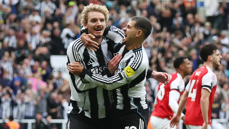 Bruno Guimaraes y Nick Woltemade, jugadores de Newcastle