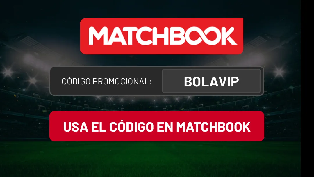Codigo promocional Matchbook BOLAVIP MX