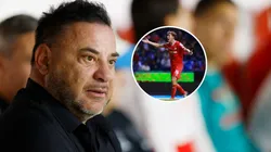 Mohamed sobre Marcel Ruiz.