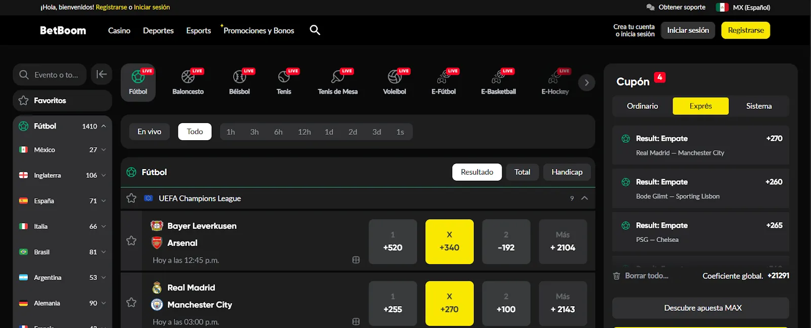 Betboom casa de apuestas