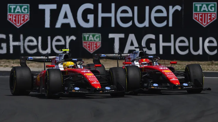 Lewis Hamilton y Charles Leclerc batallaron en la Sprint de China