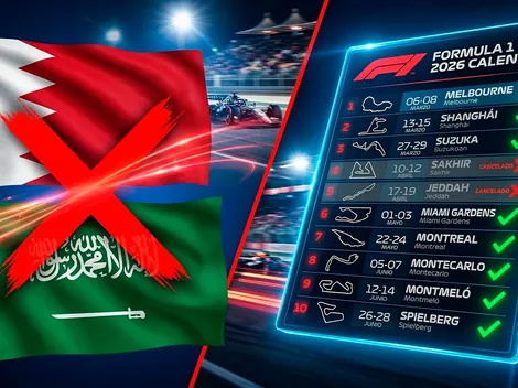 Calendario actualizado de la F1 sin Bahréin y Arabia Saudita