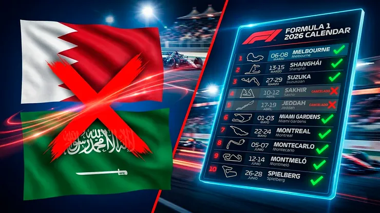 El calendario de la F1 2026 sufrió modificaciones