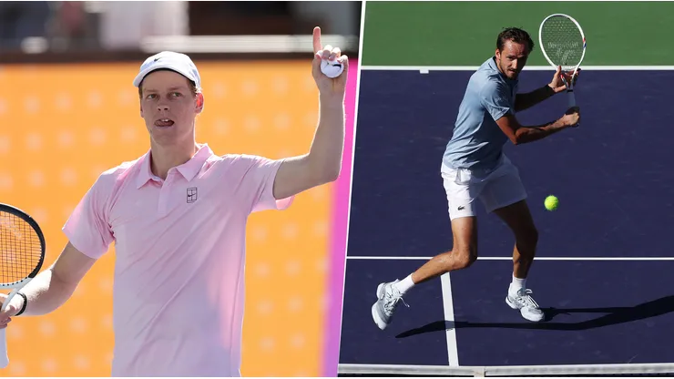 Jannik Sinner y Daniil Medvedev definirán el título en Indian Wells.