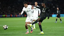 Ousmane Dembélé durante el juego entre PSG y Chelsea.