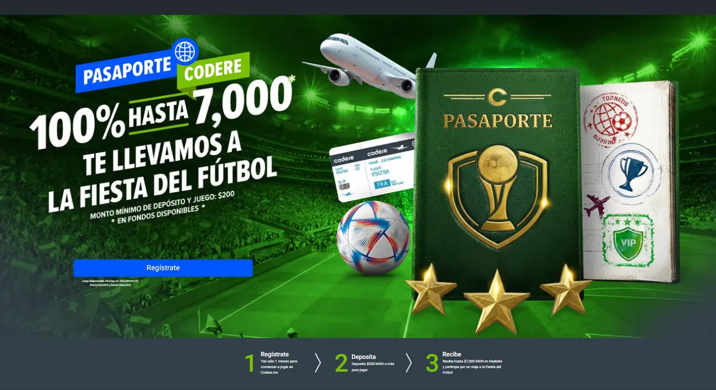 Codere bono viaje al Mundial