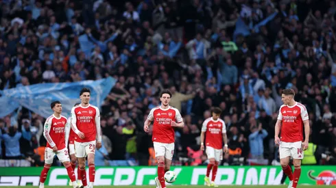 Manchester City vs. Arsenal por la EFL Cup.